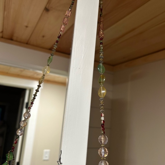 Mary Frances Beaded Charm purse embroidered flowers bohemian hippie used - Picture 7 of 10